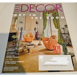 Elle Decor March 2025 Art in the Room Architecture Issue Magazine Hearst